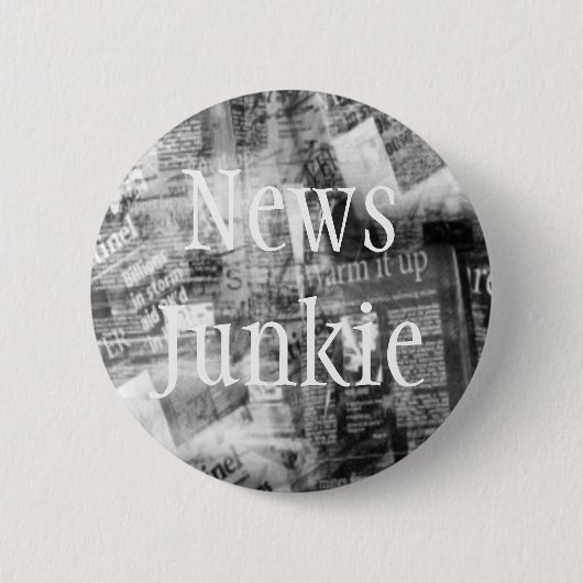 Informations-Junkie-kundengerechter Knopf Button (Vorderseite)