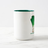 Informations-Porree Zweifarbige Tasse (Mittel)