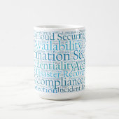 Informations-Sicherheits-Wort-Wolken-Tasse Kaffeetasse (Mittel)
