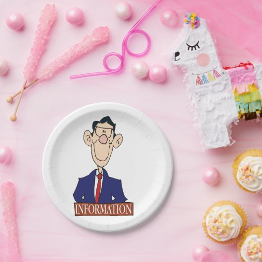 Informationsbeauftragte Pappteller (Party)