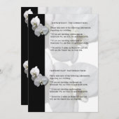 Informationsblatt 4 für Orchideen Einladung (Vorne/Hinten)