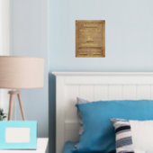 Informationsblatt des Weihnachtsmanns für die Offi Foliendrucke (In Situ (Schlafzimmer))