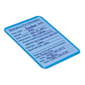 Informationsblatt für Haustiere Magnet (Rechte Seite)