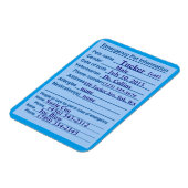 Informationsblatt für Haustiere Magnet (Linke Seite)