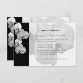 Informationsblatt für Orchideen Begleitkarte (Vorne/Hinten)