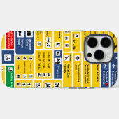 Informationsblätter zum Flughafen Signage Case-Mate iPhone Hülle (Rückseite (Horizontal))