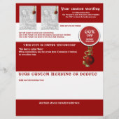 Informationsbroschüren zum Weihnachtsgeschäft für  Flyer (Hinten)