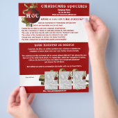 Informationsbroschüren zum Weihnachtsgeschäft für  Flyer (Hand)
