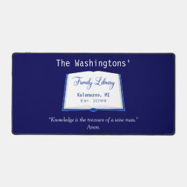 Informationsbüro für Familienbibliothek Mat Book Z Schreibtischunterlage