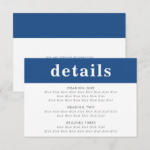 INFORMATIONSDETAILS: Fett blauer Junge