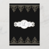 Informationseinlage - klassischer Barockkreis Begleitkarte (Rückseite)