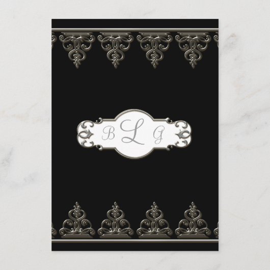 Informationseinlage - klassischer Barockkreis Begleitkarte (Rückseite)