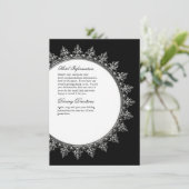 Informationseinlage - klassischer Barockkreis Begleitkarte (Stehend Vorderseite)