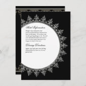 Informationseinlage - klassischer Barockkreis Begleitkarte (Vorne/Hinten)