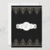 Informationseinlage - klassischer Barockkreis Einladung (Rückseite)