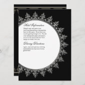 Informationseinlage - klassischer Barockkreis Einladung (Vorne/Hinten)