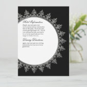 Informationseinlage - klassischer Barockkreis Einladung (Stehend Vorderseite)