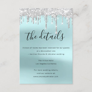 Informationseinschlusskarte Hochzeitsdetails Begleitkarte