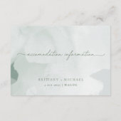 Informationskarte | Englisch Dankeskarte (Rückseite)