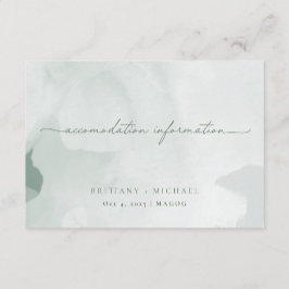 Informationskarte | Englisch Dankeskarte