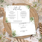 Informationskarte für Blumenzwiebeln im Grünen Einladung