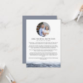 Informationskarte für das JOEL Minimalistisch Ocea Karte (Vorderseite/Rückseite Beispiel)