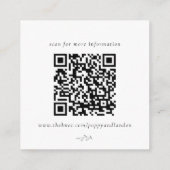 Informationskarte für den botanischen Empfang Begleitkarte (Rückseite)