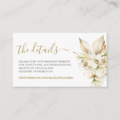 Informationskarte für die Boho Wüste Begleitkarte (Vorderseite)