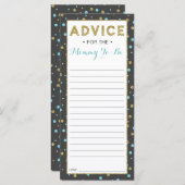 Informationskarte für die Mama-zu-be, Babydusche, (Vorne/Hinten)