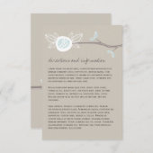 Informationskarte für die Whimsical Wedding Tree B Begleitkarte (Vorne/Hinten)