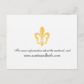Informationskarte für Hochzeiten | New Orleans | G Begleitkarte (Rückseite)