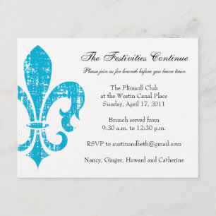 Informationskarte für Hochzeiten   New Orleans   T Begleitkarte