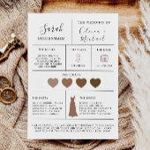 Informationskarte für moderne Bridesmaid-Vorschläg Einladung