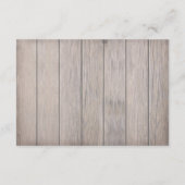 Informationskarte für Rustikale Lichter Begleitkarte (Rückseite)