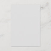 Informationskarte für Soft Gray Wedding Begleitkarte (Rückseite)