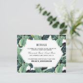 Informationskarte für tropische Empfänge Begleitkarte (Stehend Vorderseite)