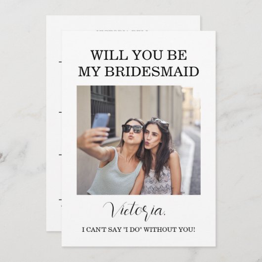 Informationskarte für Waldbrücken Einladung (Vorne/Hinten)