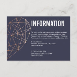 INFORMATIONSKARTE | Rose Goldenes Herz Begleitkarte