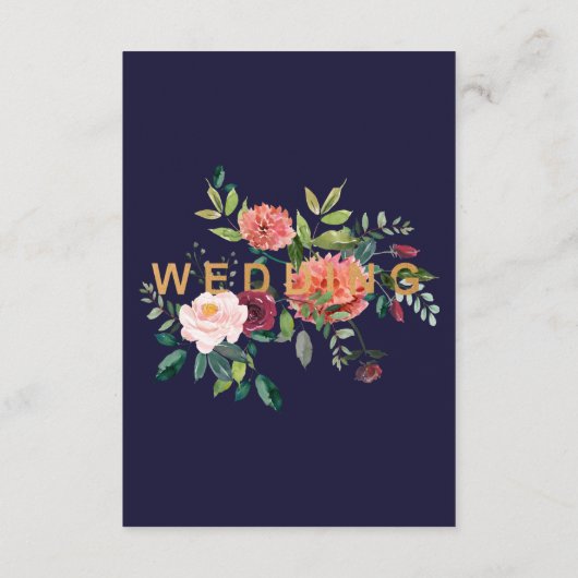 Informationskarte zum Hochzeitssehen im Herbst Begleitkarte (Rückseite)