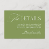 Informationskarte zum Thema "Grüne Hochzeiten" Begleitkarte (Vorderseite)