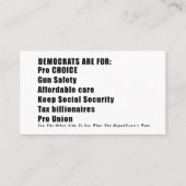 Informationskarte zur Abstimmung Telefonnummerkarte (Vorderseite)