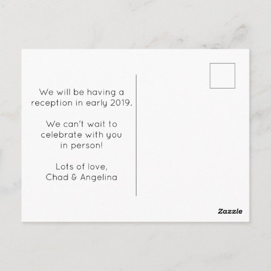 Informationskarten Postkarte (Rückseite)