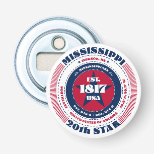Informationskreis für Mississippi-Staat Flaschenöffner