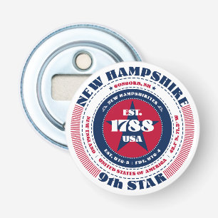 Informationskreis für neue Hampshire-Staat Flaschenöffner