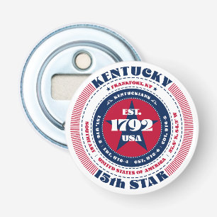 Informationskreis Kentucky Staat Flaschenöffner