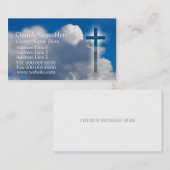 Informationsminister für christliche Religion Visitenkarte (Vorne/Hinten)