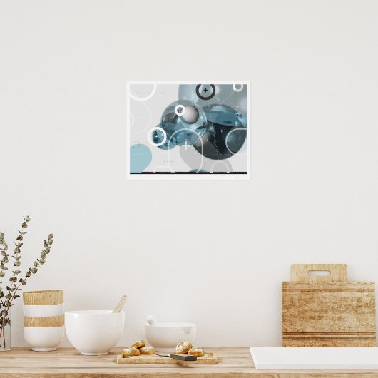 Informationsmoleküle Poster (Küche)