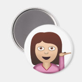 Informationsschalter Person Emoji Magnet (Vorderseite/Rückseite)
