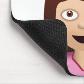 Informationsschalter Person Emoji Mousepad (Ecke)