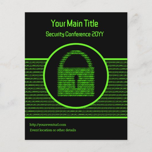 Informationssicherheit und Cyber-Intelligenz Flyer (Vorne)